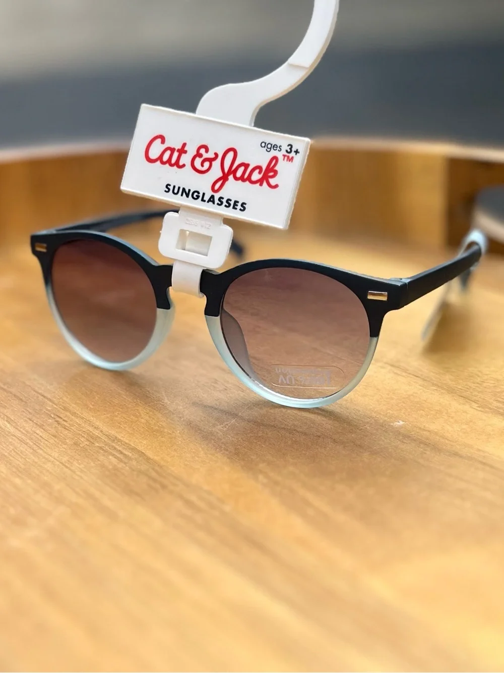*3/$15, Cat & Jack Two-Tone Round Kids Sunglasses - Navy & Gray Fade